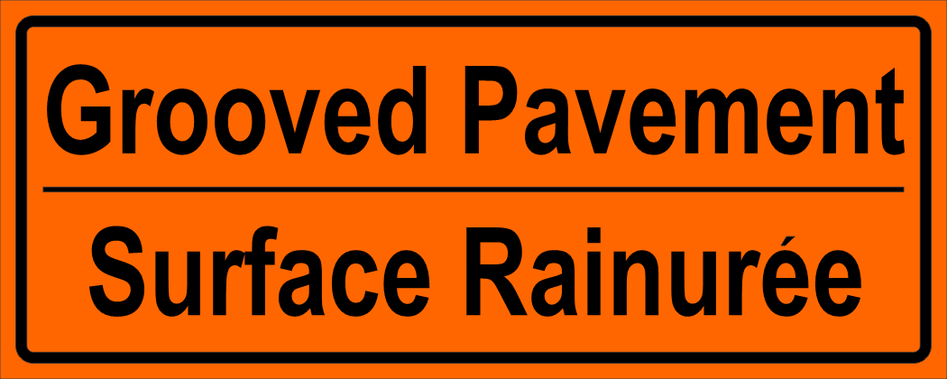 Grooved Pavement Tab MUTCDC TC-47T