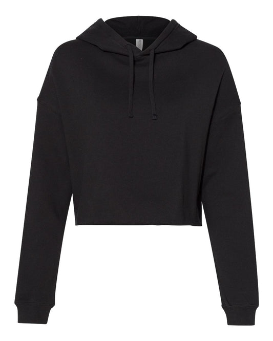 Lightweight Crop Hooded Ladies Sweatshirt - Independent Trading Co. AFX64CRP