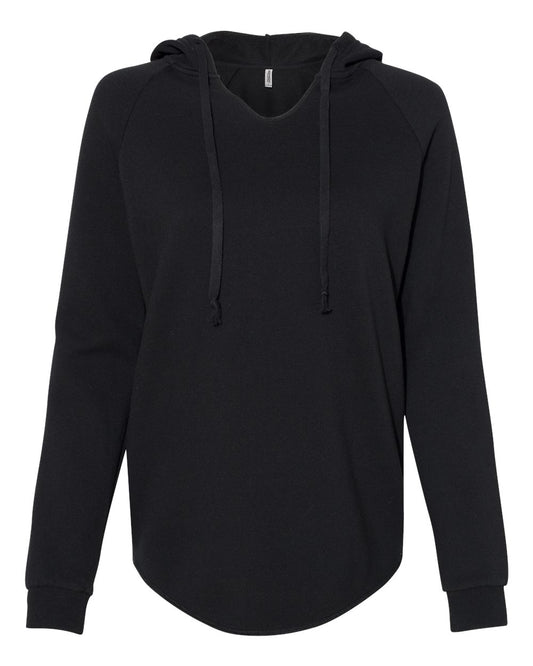 Lightweight California Wave Wash Hooded Ladies Sweatshirt - Independent Trading Co. PRM2500