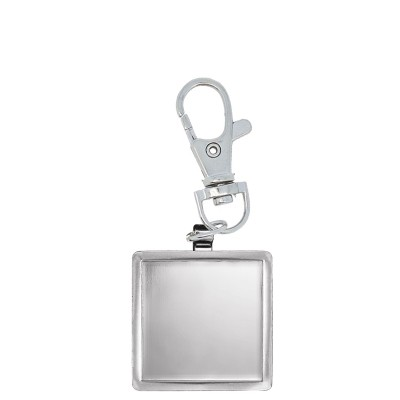 Key Chain Square Insert Holder Silver - Caldwell MKC146S