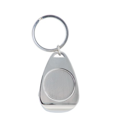 Key Chain Insert Holder With Bottle Opener Polished Chrome - Caldwell MKC234