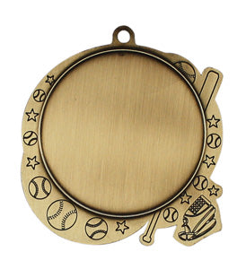 Sport Medals - Baseball - Logo series MSI2502