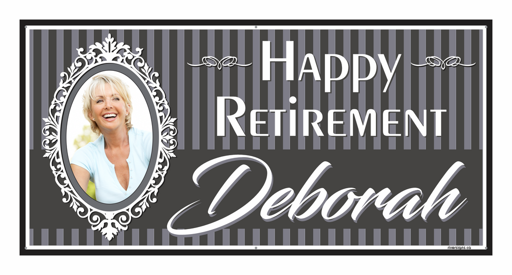 Retirement Banner - Deborah (with Photo)