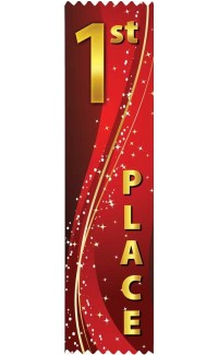 1st Place Flat Ribbon - Pack of 25 - SRS331