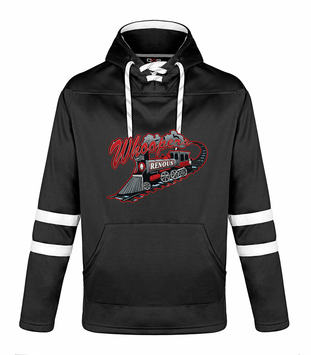 Renous Whoopers -Hockey Hoodie- Black/White L00617/L0617Y