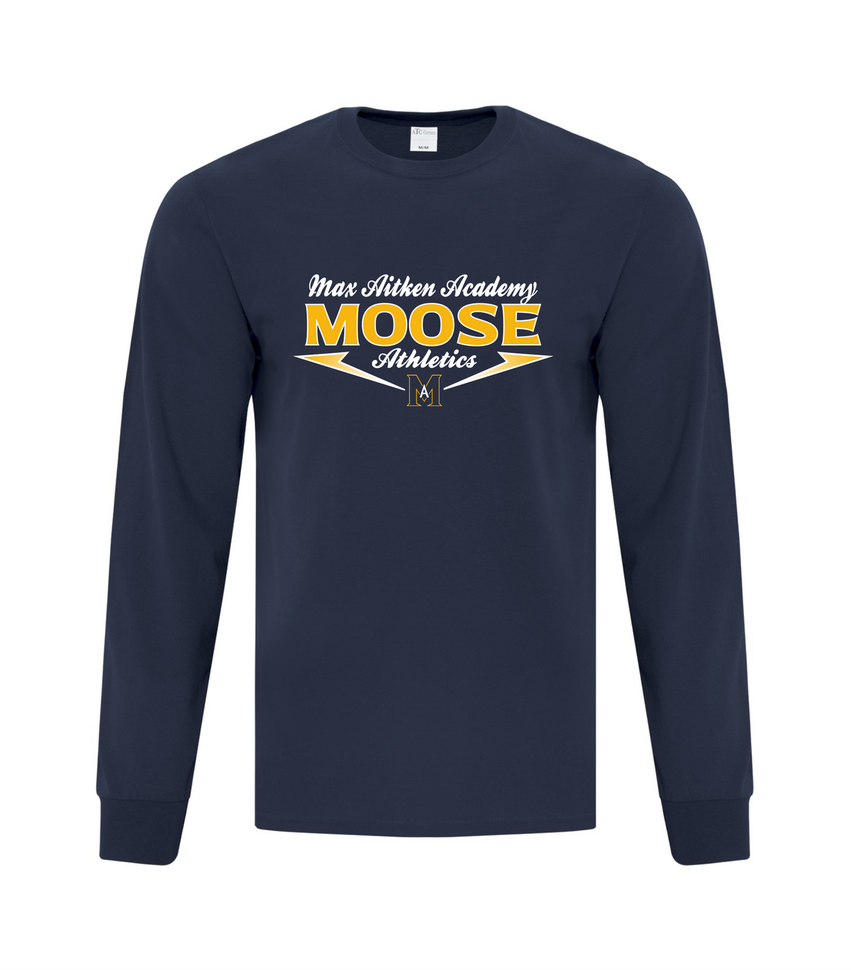 ATC Every Day Cotton Long Sleeve Tee - Navy - Max Aitken Academy 2026-27