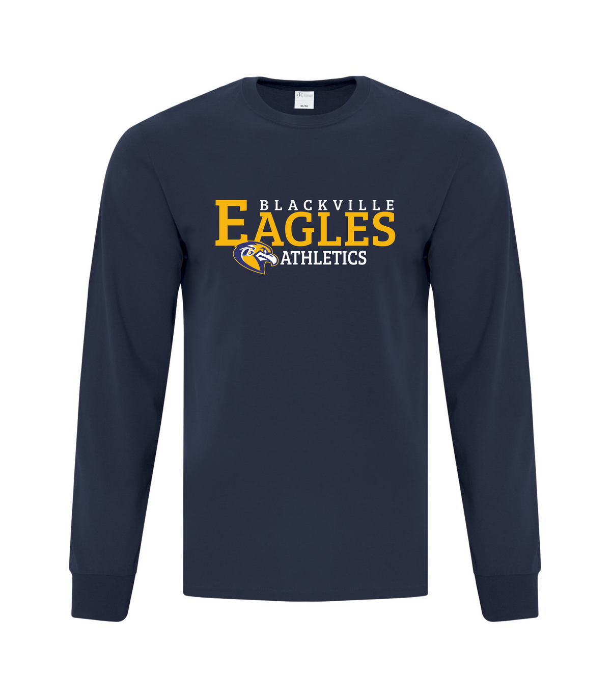 ATC Every Day Cotton Long Sleeve Tee - Navy - Blackville School 2026-27
