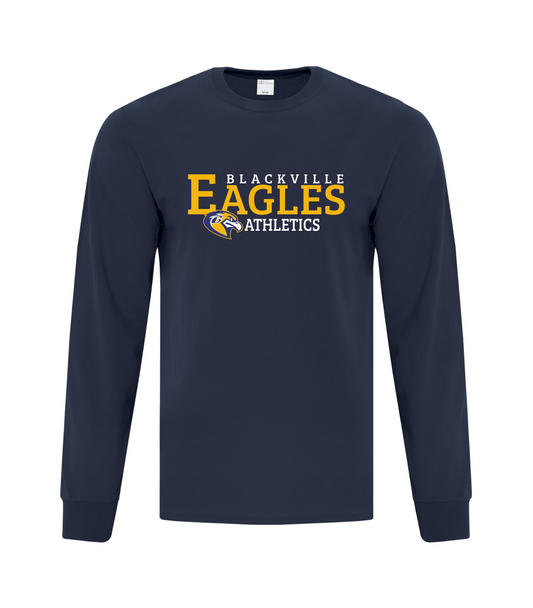 ATC Every Day Cotton Long Sleeve Tee - Navy - Blackville School 2026-27