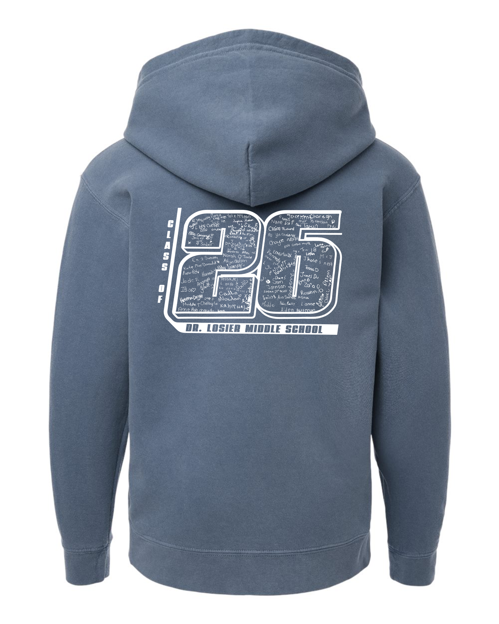 Dr. Losier School - Grad Hoodie Class of 2026 - Blue Jean