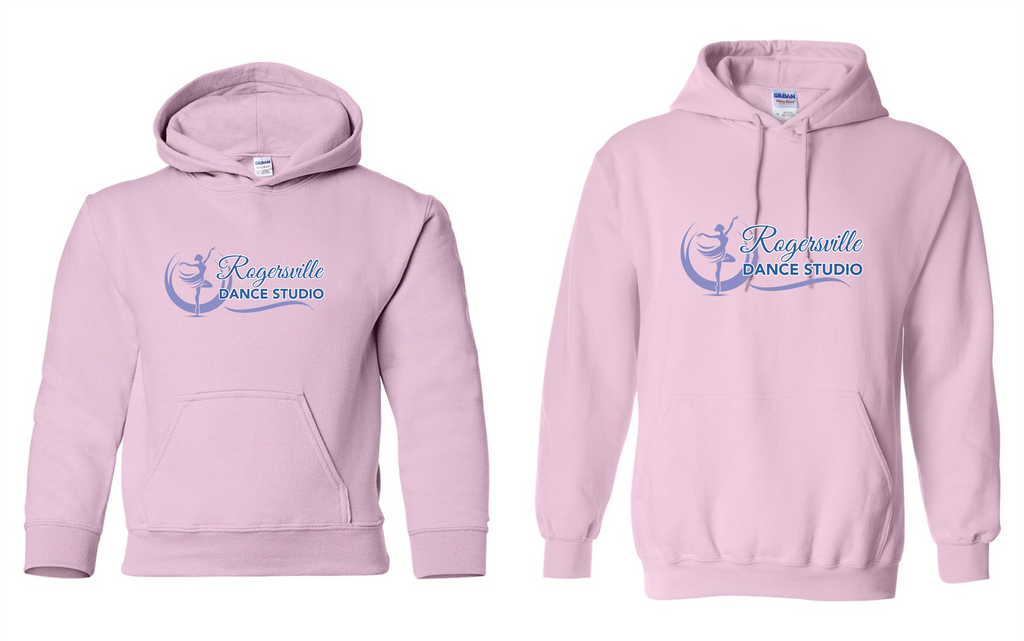 Rogersville Dance Studio - Cotton Hoodie - Light Pink