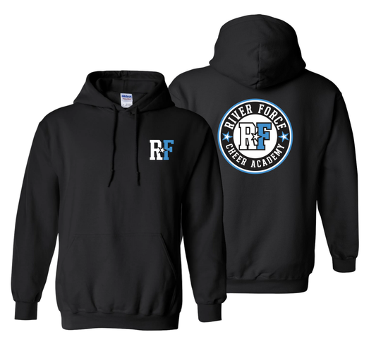 Heavy Blend Pullover Hoodie - Black - River Force Cheer Academy