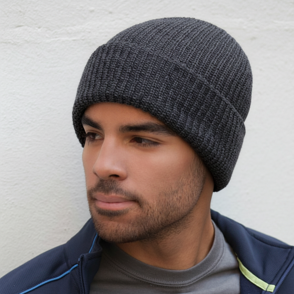 AJM -Chunky Waffle Knit Toque- 1A553M
