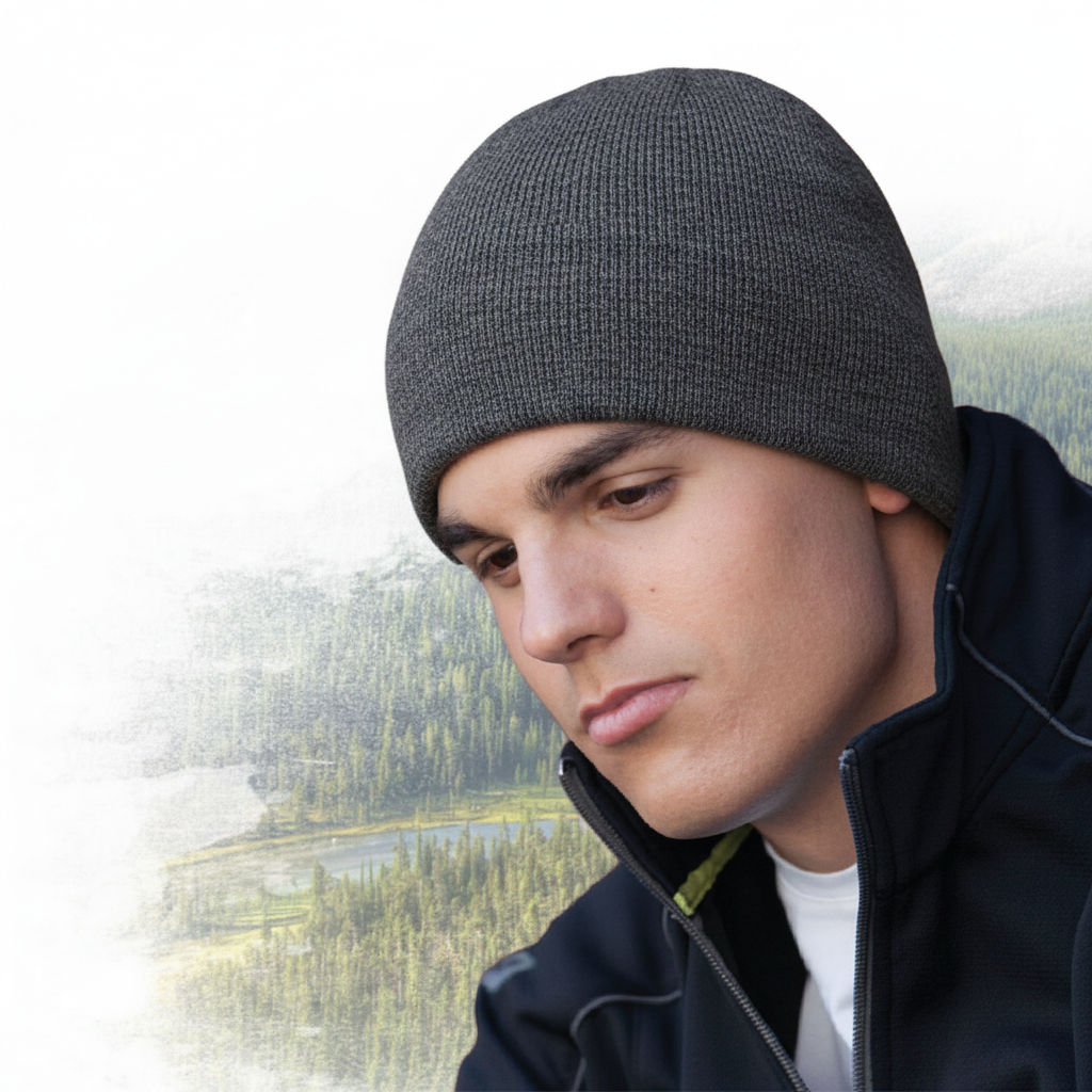 AJM -Marl Rib Knit Toque- 1F033M