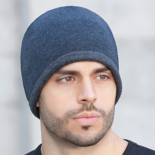AJM -Bottom Stripe Rib Knit Toque- 1J034M