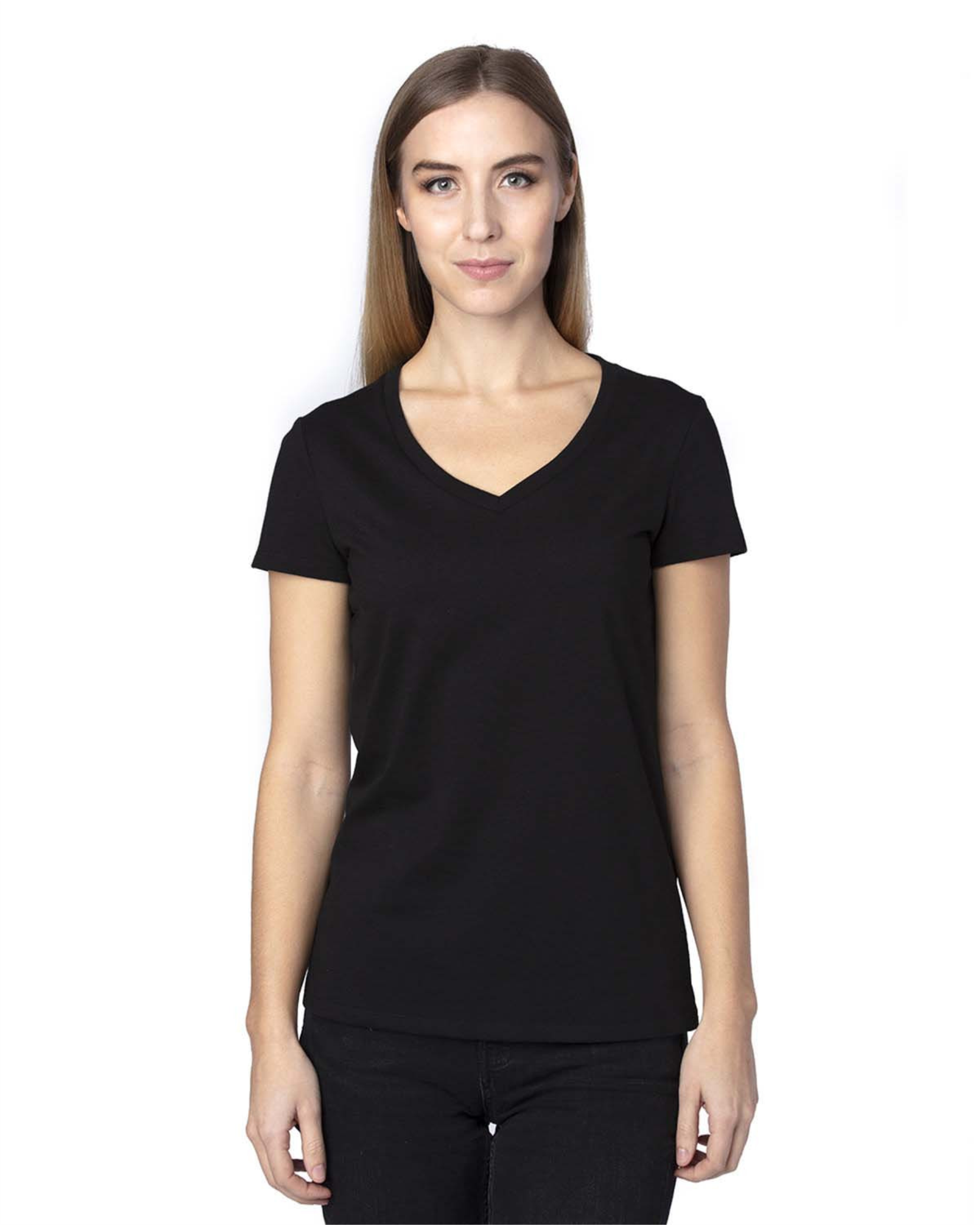 Ladies' Ultimate CVC V-Neck T-Shirt - 200RV