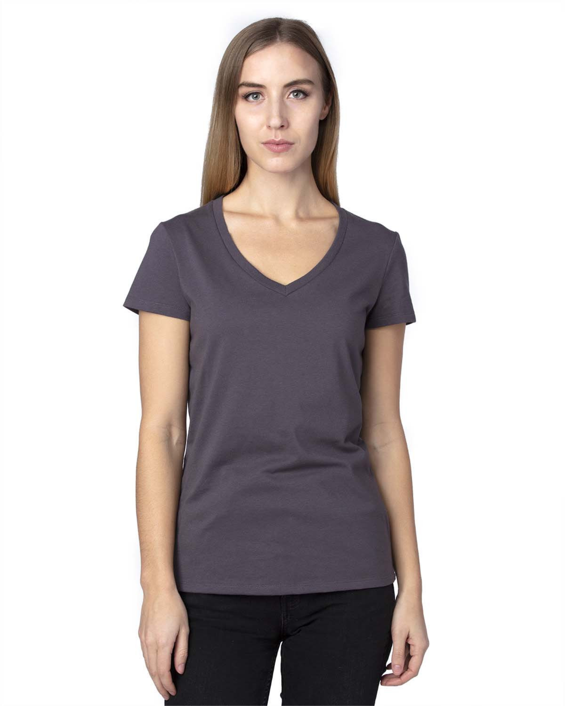 Ladies' Ultimate CVC V-Neck T-Shirt - 200RV