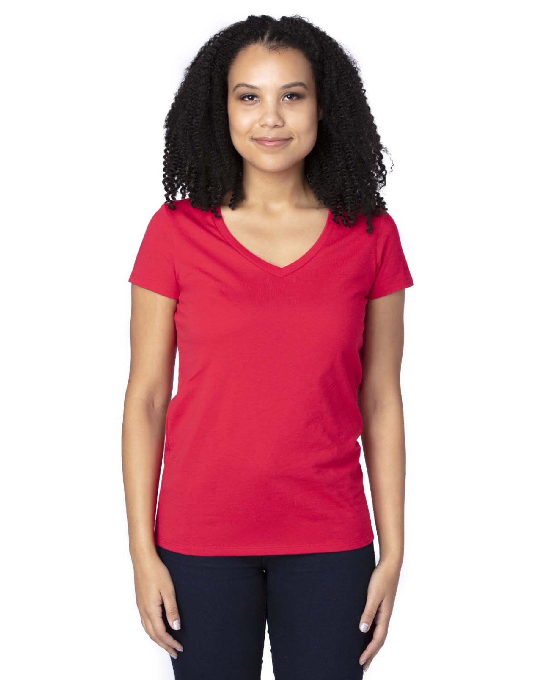 Ladies' Ultimate CVC V-Neck T-Shirt - 200RV
