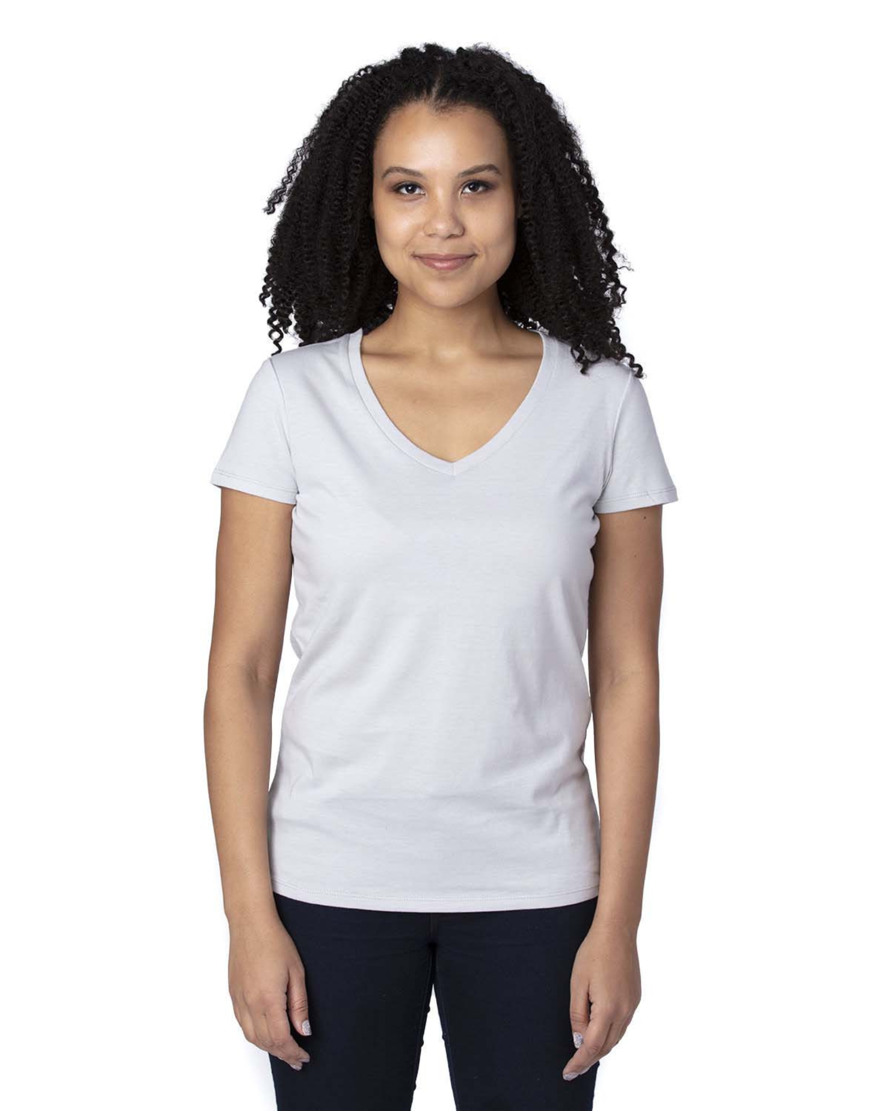 Ladies' Ultimate CVC V-Neck T-Shirt - 200RV