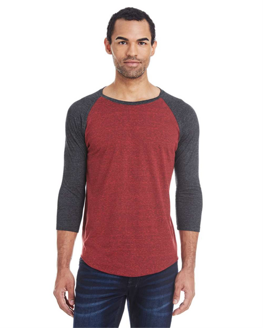 Triblend Three-Quarter Sleeve Raglan T-Shirt - 302G