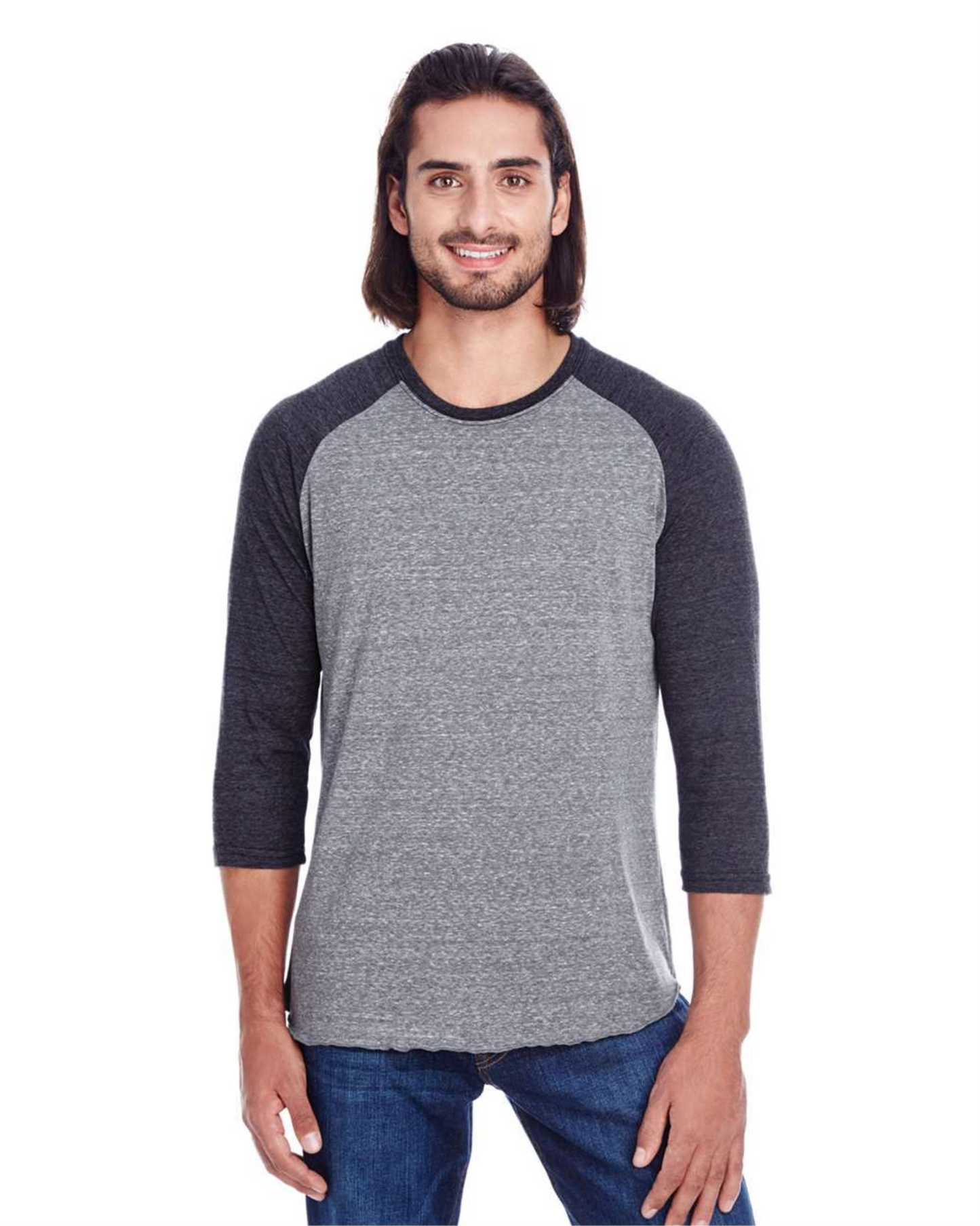 Triblend Three-Quarter Sleeve Raglan T-Shirt - 302G
