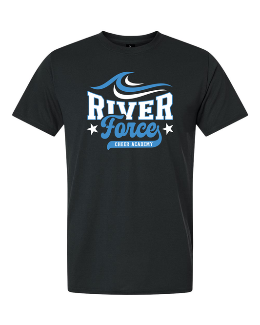 Unisex Performance T-Shirt - Black - River Force Cheer Academy