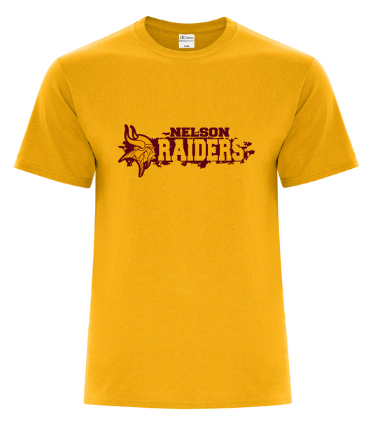 Everyday Cotton Blend Tee - Team Gold - Nelson School 2026-27