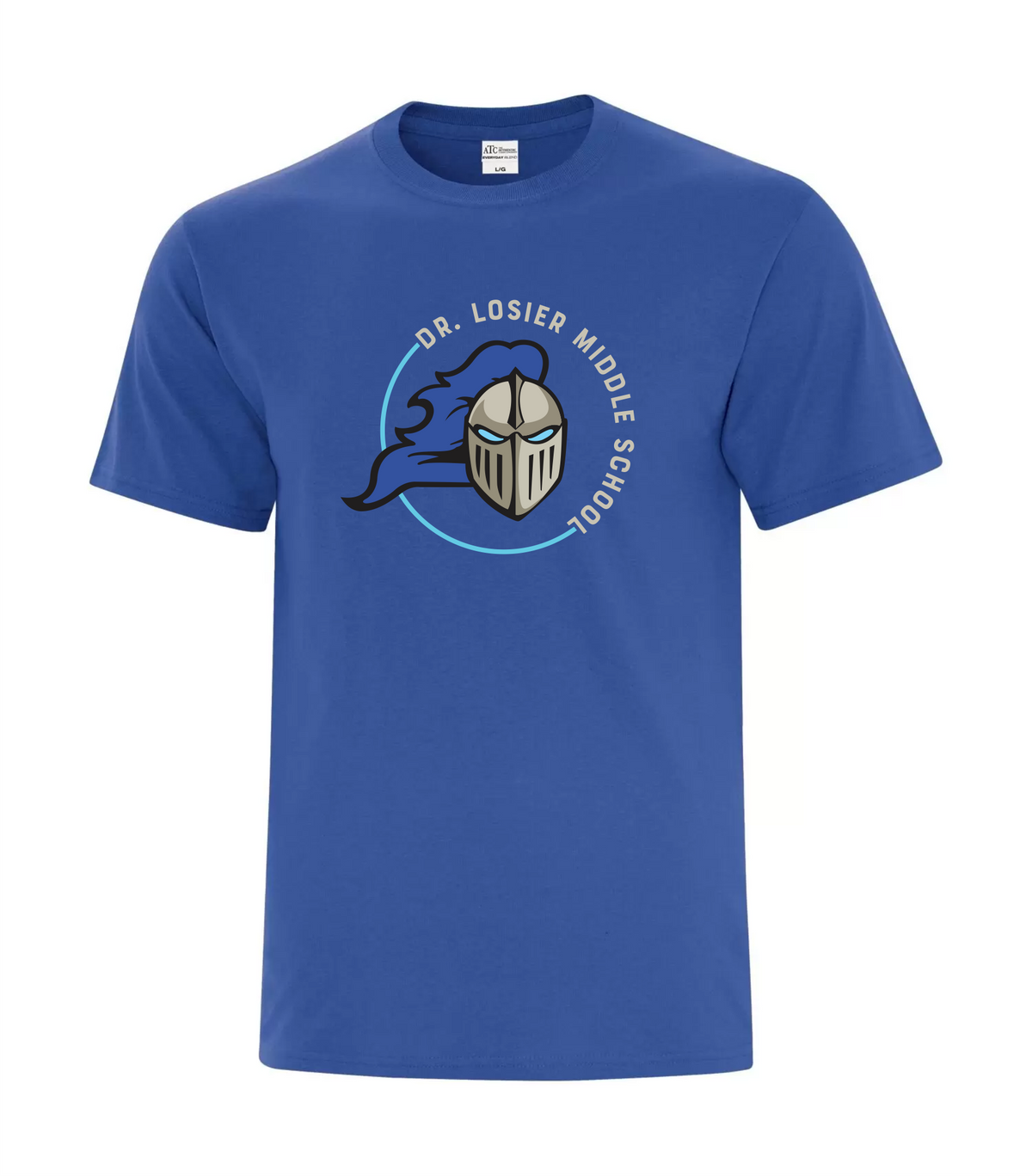 Everyday Cotton Blend Tee - Team Royal - Dr. Losier School 2026-27