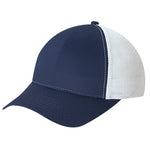 AJM -Bicolour Polycotton / Polyester Mesh Cap- 5C392M