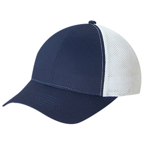 AJM -Bicolour Polycotton / Polyester Mesh Cap- 5C392M