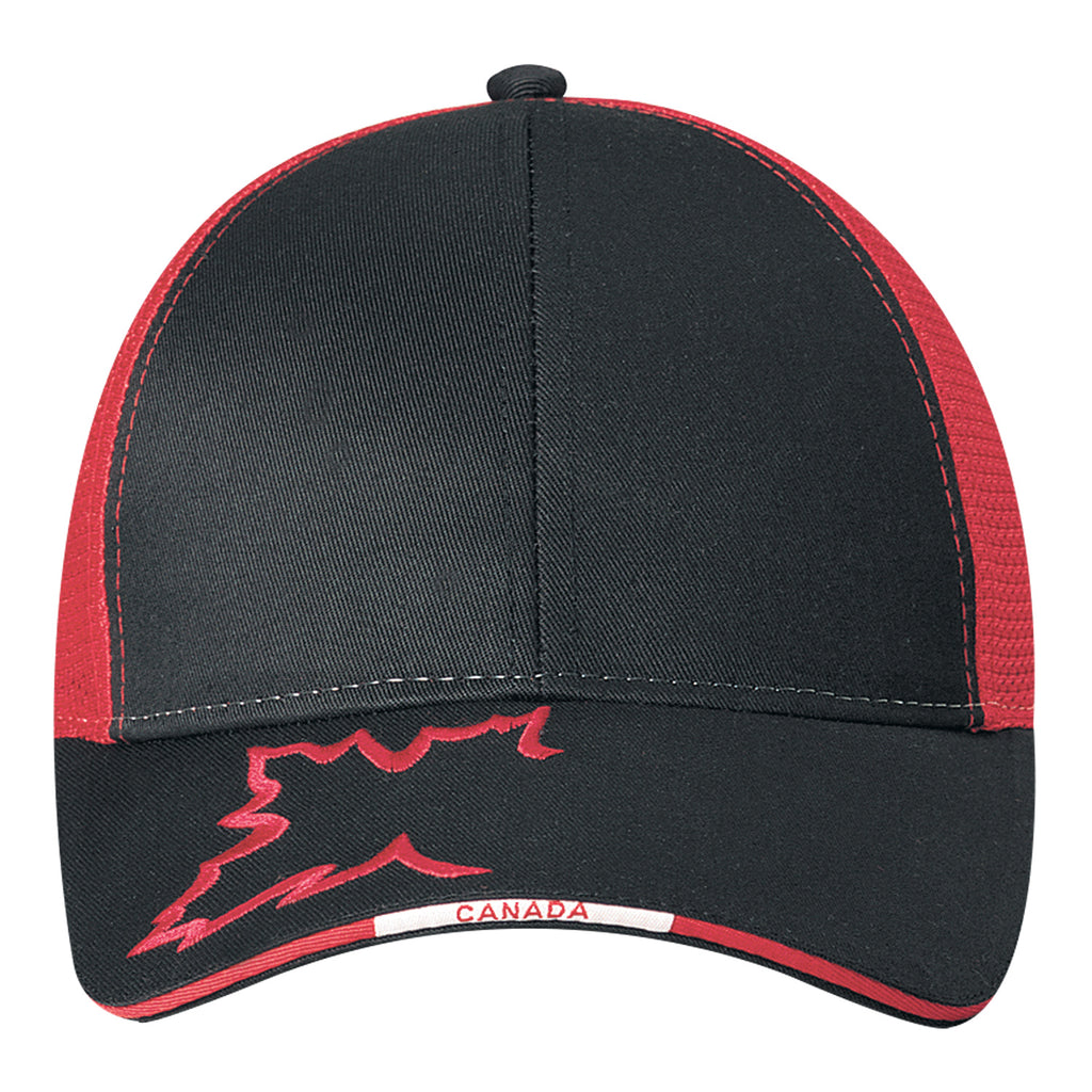 AJM -Contrasted Edge Peak and Canada Insignia Cap- 5C645M