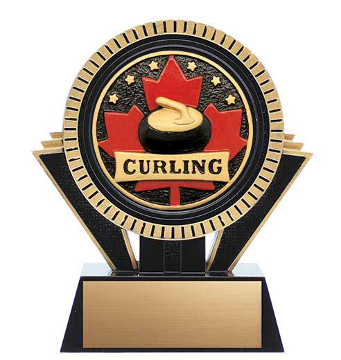 Curling, 5" Holder on Base - Patriot Series XRMCF5035