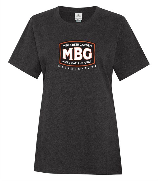 Mike's Bar - Earth Wash Ladies' Black Tee