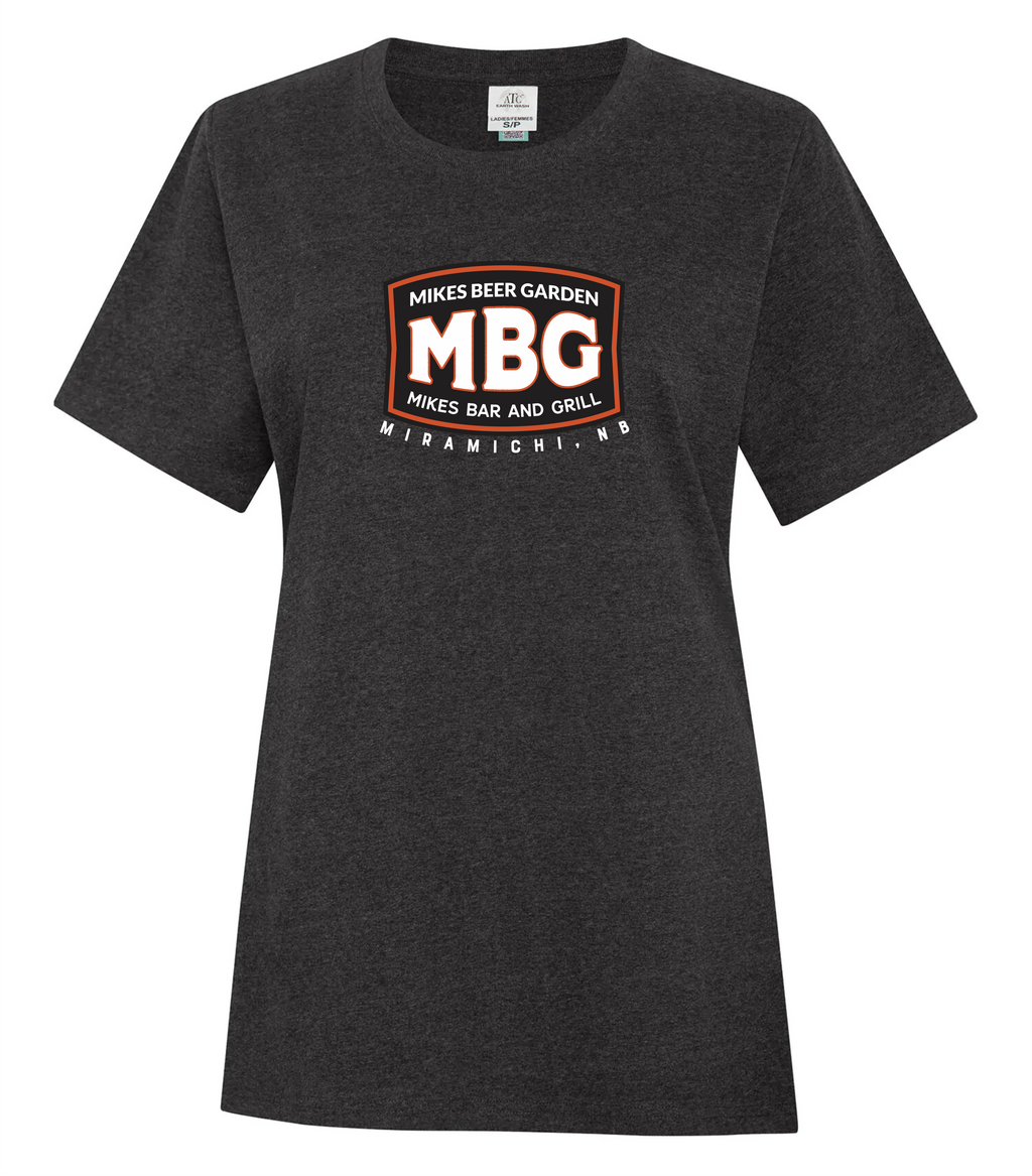 Mike's Bar - Earth Wash Ladies' Black Tee