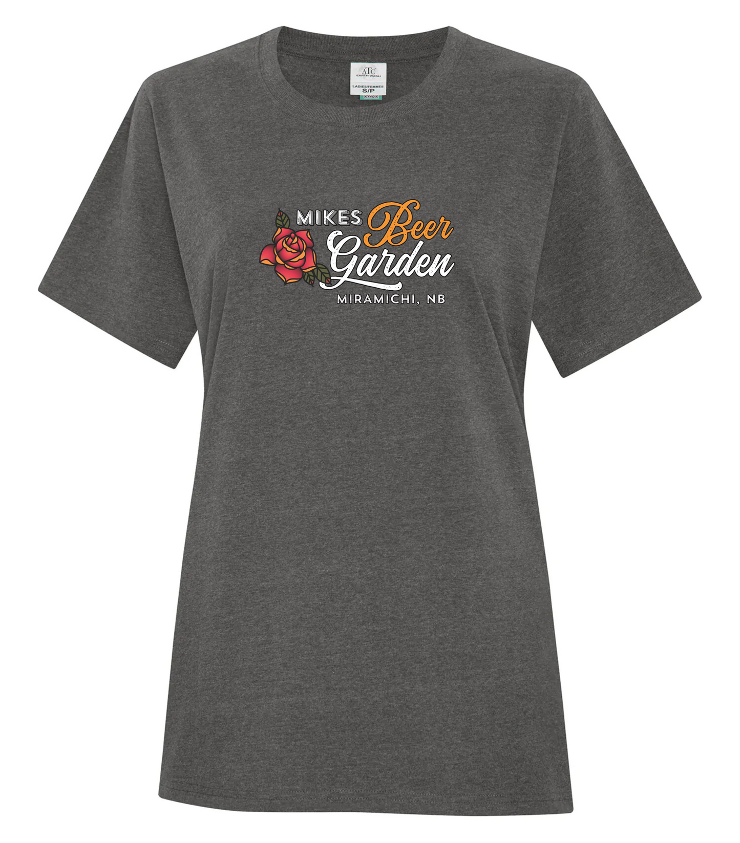 Mike's Bar - Earth Wash Ladies' Tee - Pewter