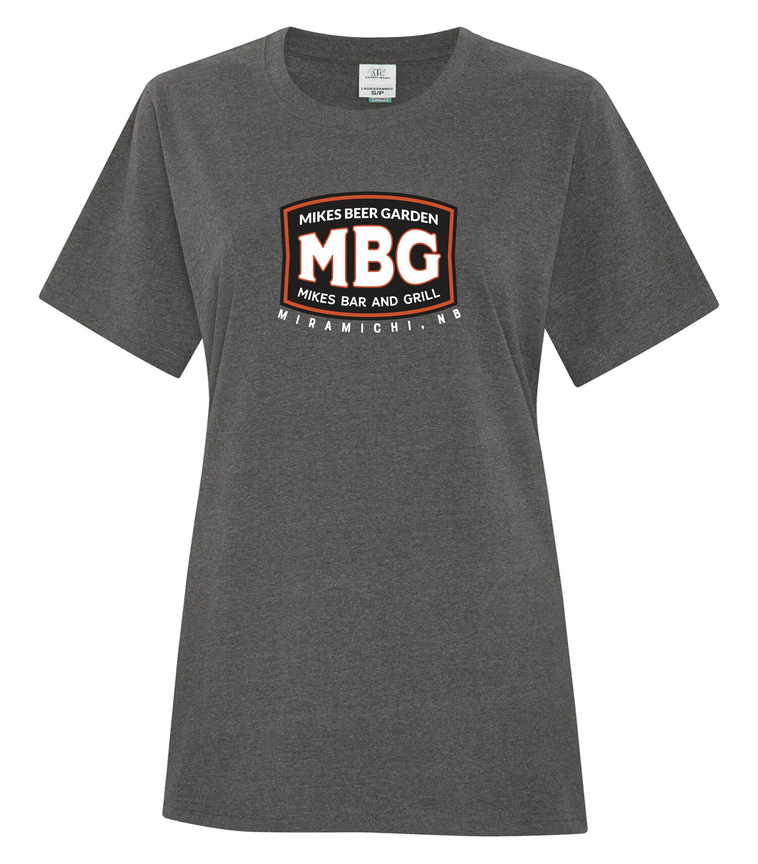 Mike's Bar - Earth Wash Ladies' Tee - Pewter