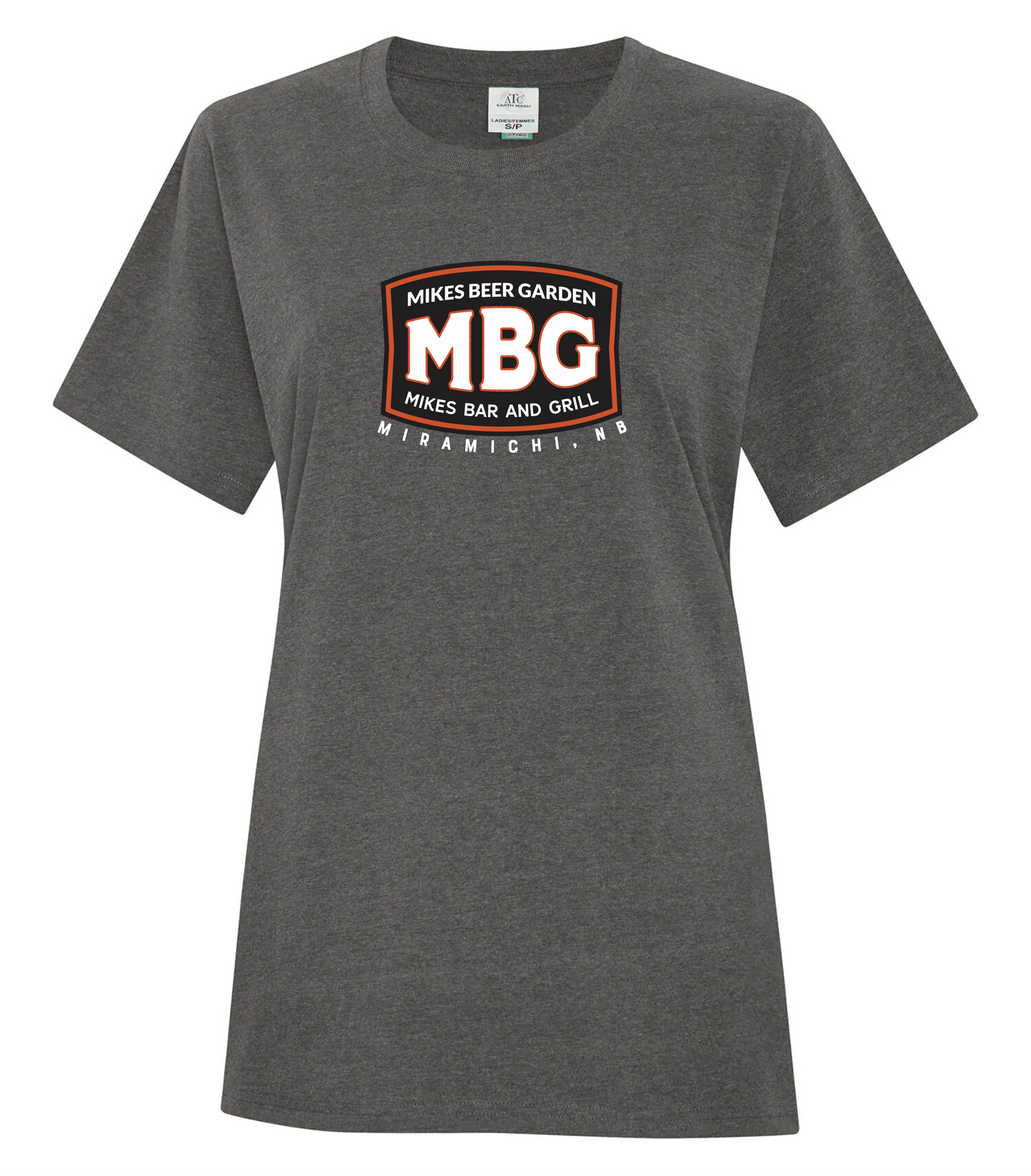 Mike's Bar - Earth Wash Ladies' Tee - Pewter