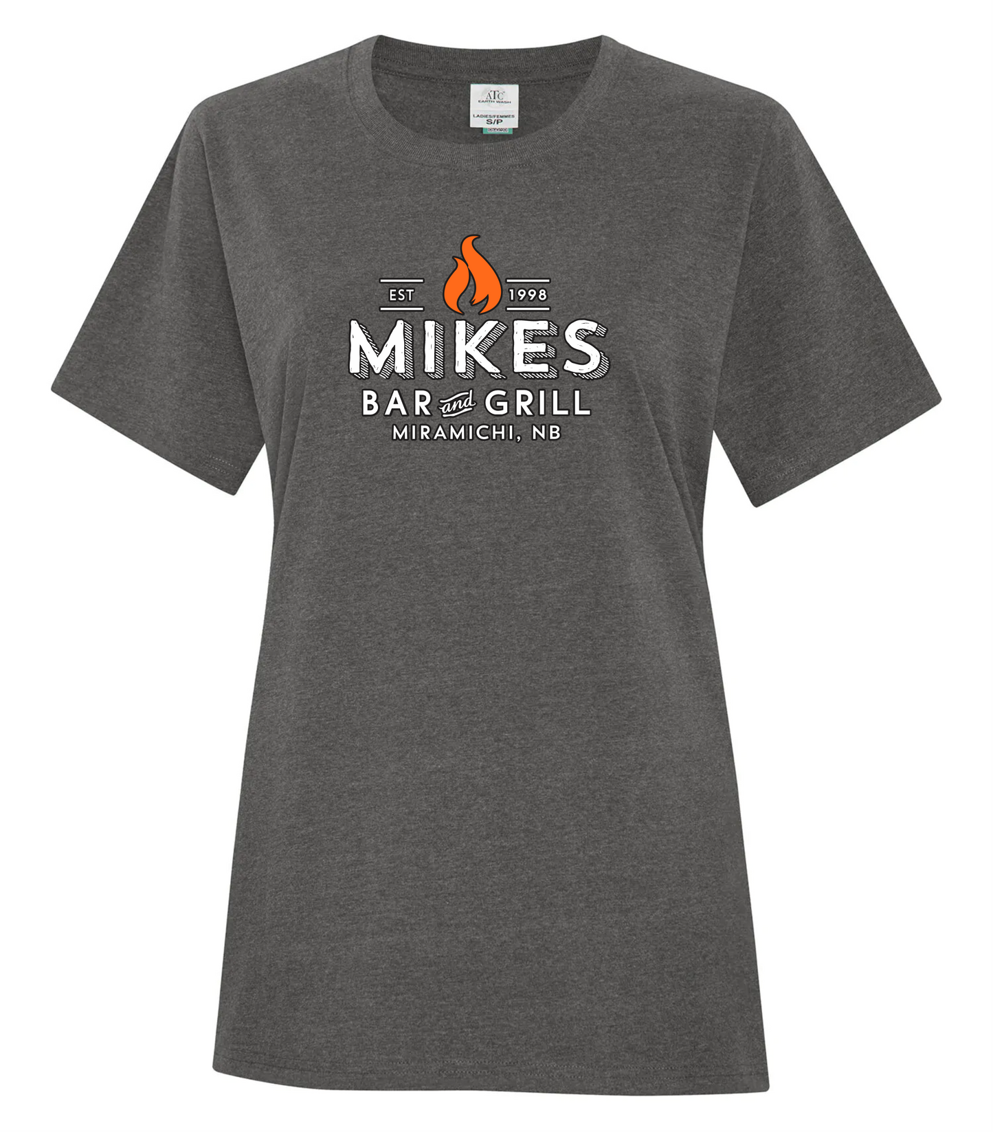 Mike's Bar - Earth Wash Ladies' Tee - Pewter