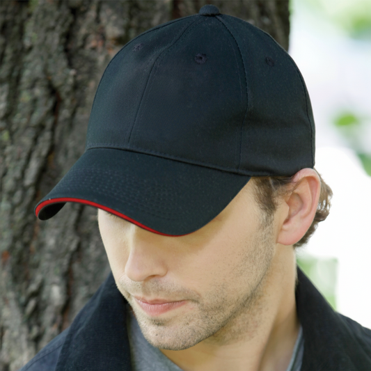 AJM -Contrasted Peak Edge Baseball Cap- 6F580M