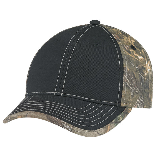 AJM -Black Cap with Realtree Textured Back - 6Y375M