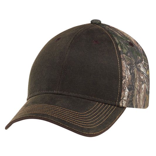 AJM -Brown Cap with Realtree Back Texture- 6Y737M