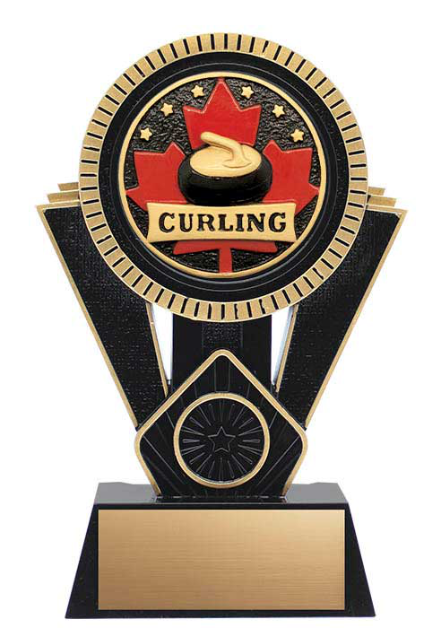Curling, 7" Holder on Base - Patriot Series XRMCF7035