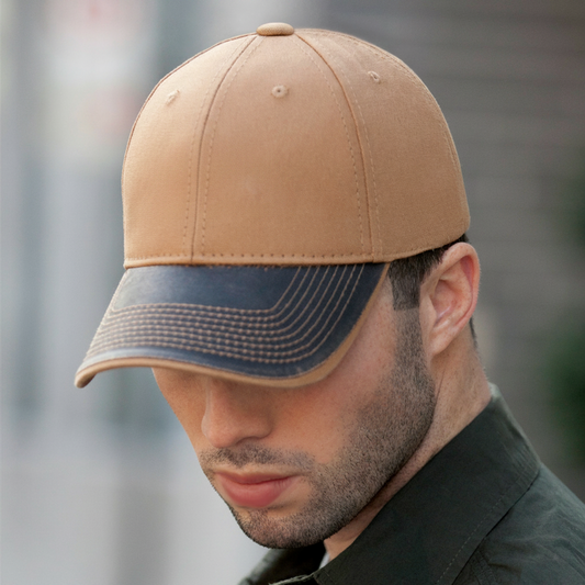 AJM -Weathered Polycotton & Duck Canvas Cap- 7K638M