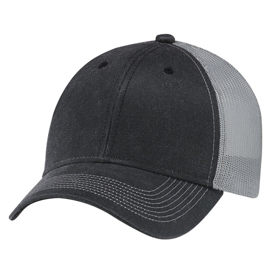 AJM -Weathered Polycotton & Soft Polyester Mesh Cap- 7L647M