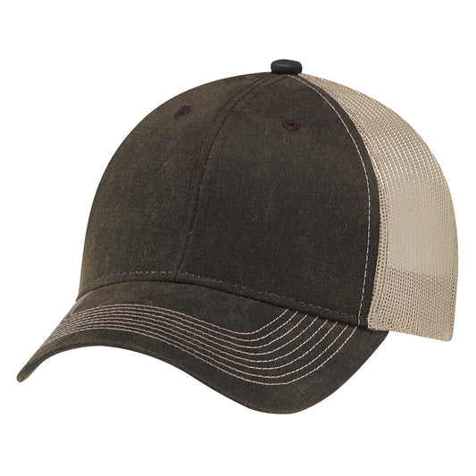 AJM -Weathered Polycotton & Soft Polyester Mesh Cap- 7L647M
