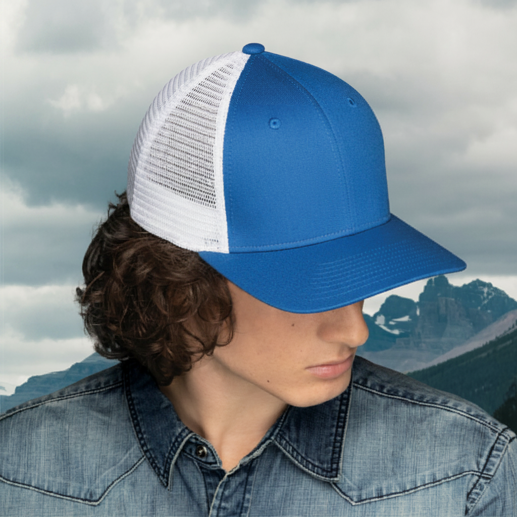 AJM -Deluxe Chino Twill & Flexible Polyester Mesh Cap- 7M110M