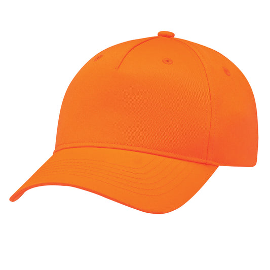 AJM -Safety Orange Five Panels Medium Profile Cap- 8910M