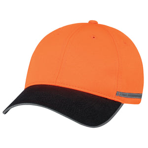 AJM -Safety Orange Cap with Black Peak- 8C058M