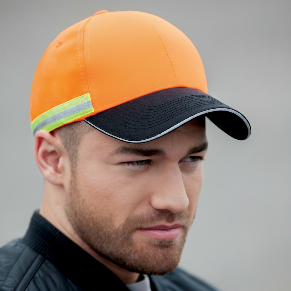 AJM -Safety Color Cap with Reflective Stripe- 8C079M