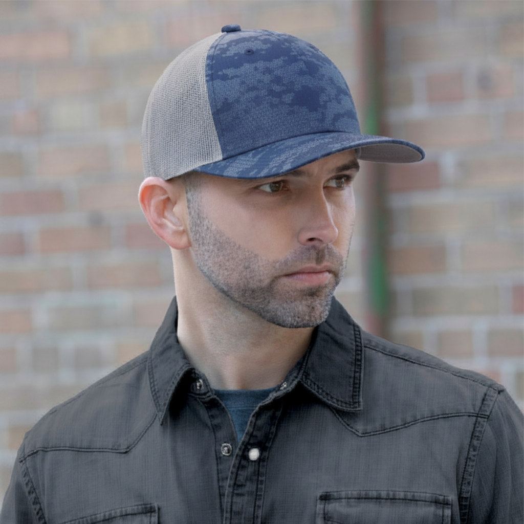 AJM -Urban Camo with Back Mesh Cap- 8G017M