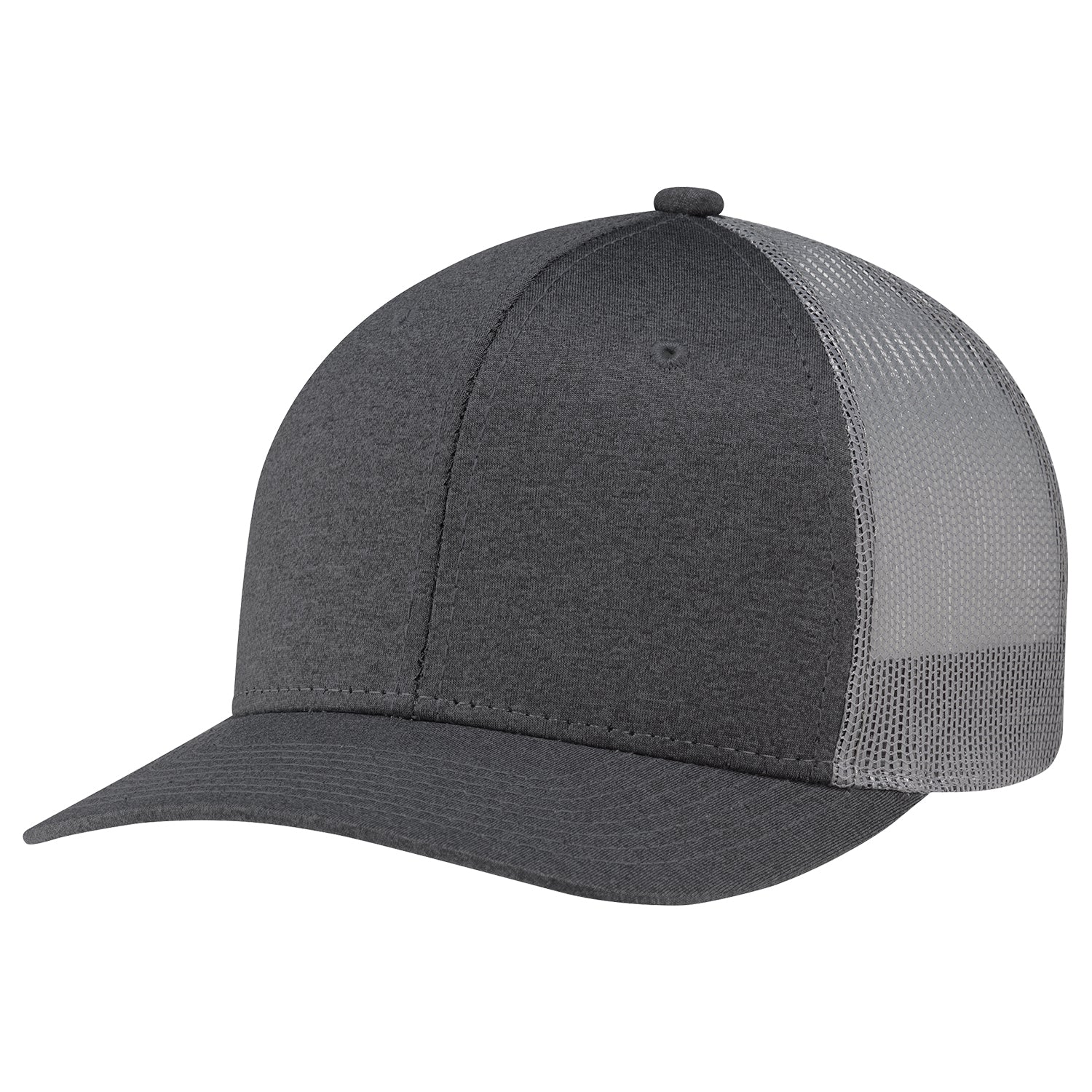 AJM -Polyester Heather with Polyester Mesh Back- 8H018M